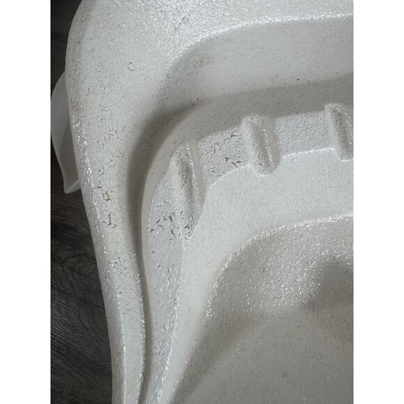 MCM ROYAL HAEGER Lot (2) White Textured Finish ASHTRAYS Vintage USA Atomic - Picture 8 of 16